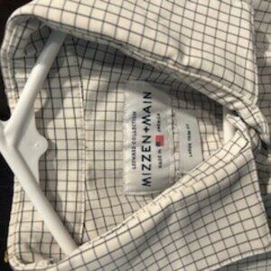 Mens trim fit large button up dress shirt